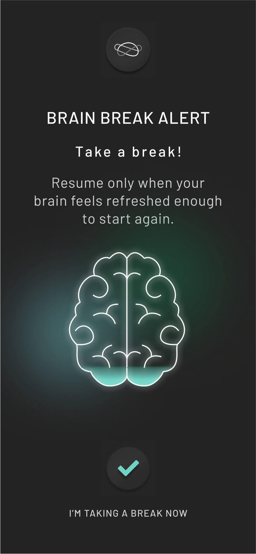 Neurovine App Brain Break Alert