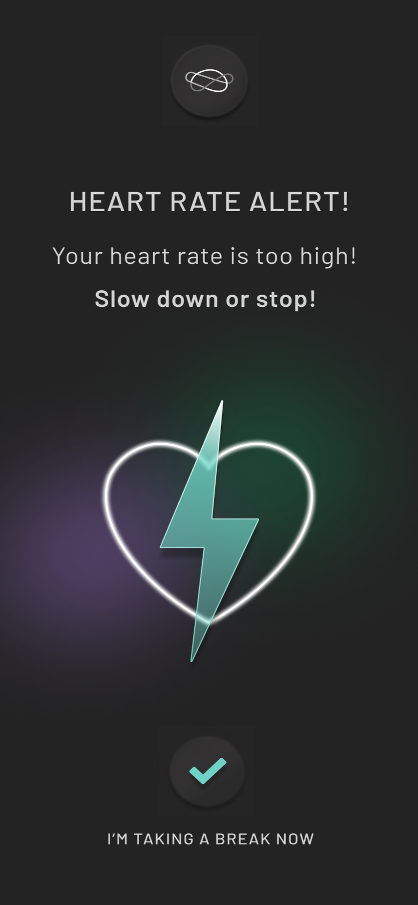 Neurovine App Heart Rate Alert